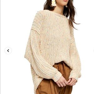 Free People Neon Lights chunky sweater XS